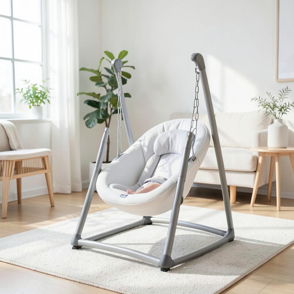 Balanço Elétrico Multifuncional para Bebê, Cadeira de Descanso